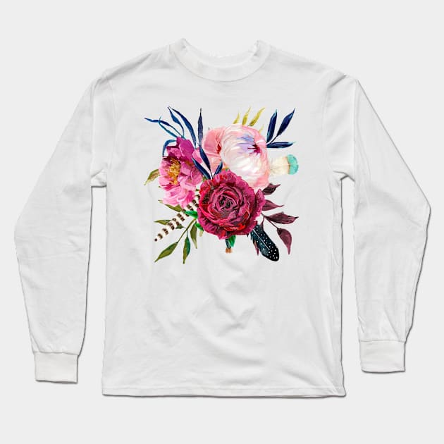 floral design Long Sleeve T-Shirt by EveFarb